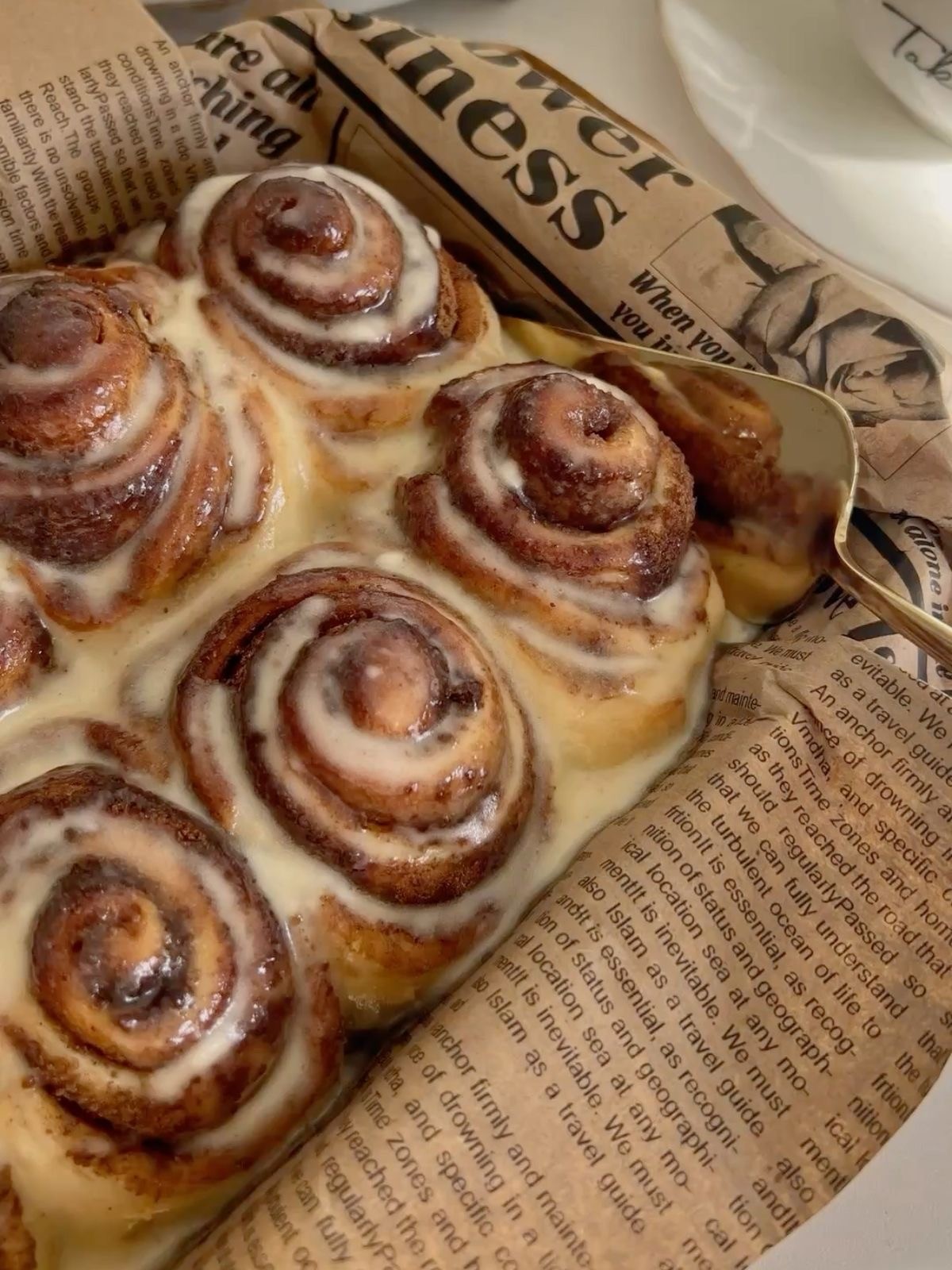 The smell of cinnamon in the oven, candles burning and nowhere to be